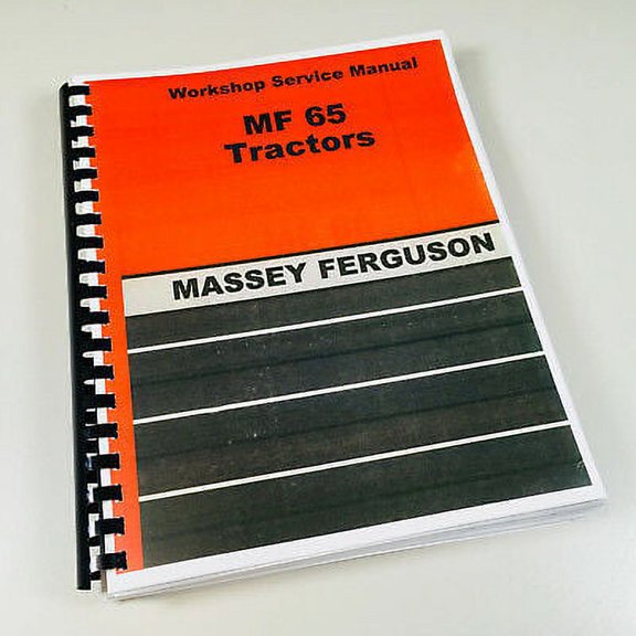 Comb Bound Factory Service Manual For Massey Ferguson 65 Tractor