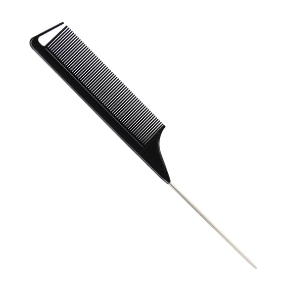 Comb Comb Black Fine-tooth Metal Pin Anti-static Hair Style Rat Tail Comb Hairdressers Hair Styling Tool,C1