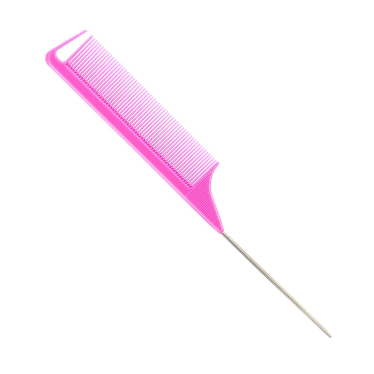 Comb Comb Black Metal Pin Antistatic Hair Style Rat Tail