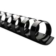 Swingline GBC CombBind Standard Spines, 3/4" Diameter, 160 Sheet Capacity, Black, 100/Box