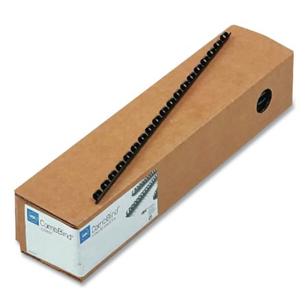 GBC 4000104 3/4 in. Diameter 160 Sheet Capacity CombBind Standard Spines - Black (100/Box)