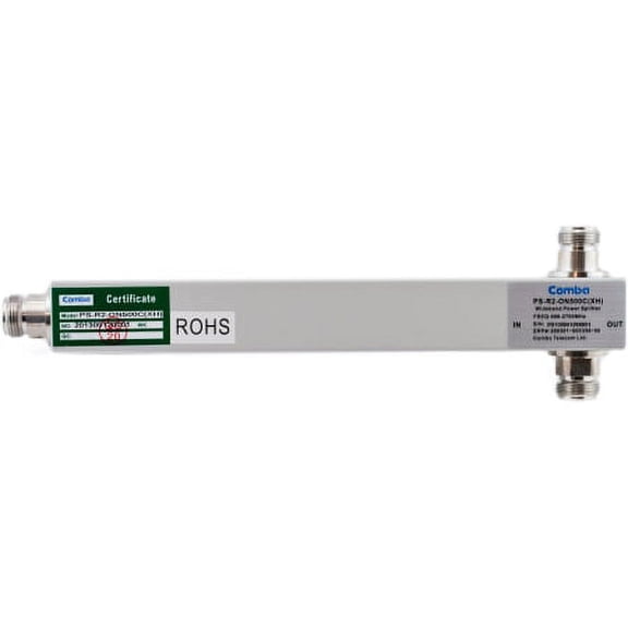 Comba Telecom Inc. 698-2700MHz 2-Way Power Splitter Reactive N/F