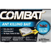 Combat 023400459018 Ant Killing Bait Stations, 6 Count 3 Pack.