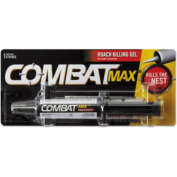 Combat 05452 Source Kill Max Roach Killing Gel, 1.6oz Syringe, 12/Carton