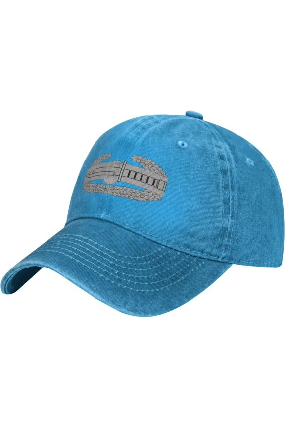 Combat Action Badge Pattern Printing Baseball Cap for Men Women Dad Hat Adjustable Cap Black