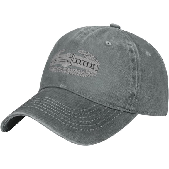 Combat Action Badge Pattern Printing Baseball Cap for Men Women Dad Hat Adjustable Cap Black