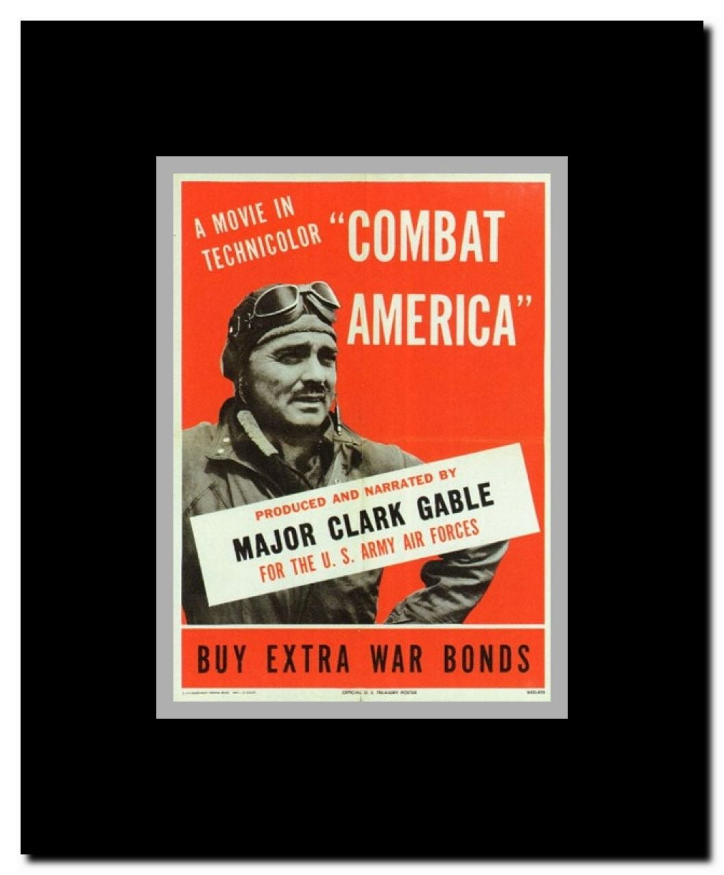 Combat America Framed Movie Poster