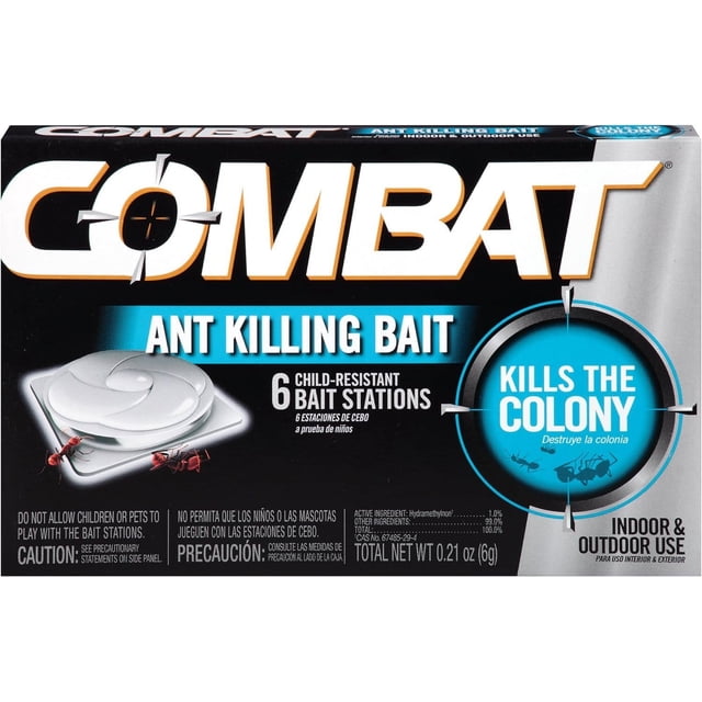Combat Ant Killing Bait Stations - Indoor Ant Killer Bait - 6 Count ...