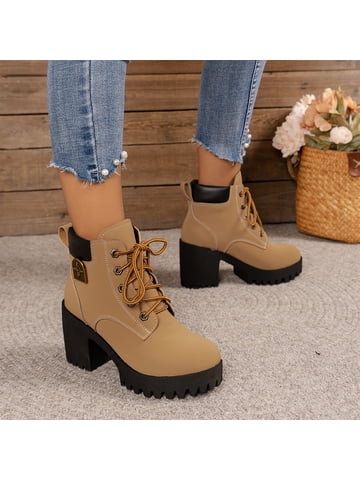 Chunky Platform Combat Boots