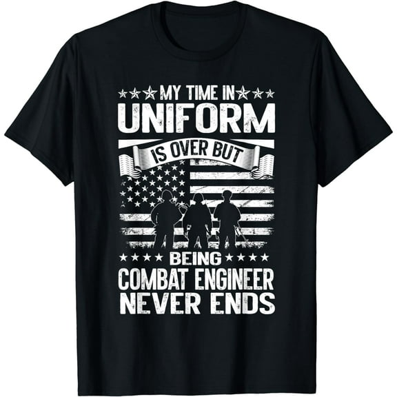 Combat Engineer Veteran Engineering Veteran's Day T-Shirt