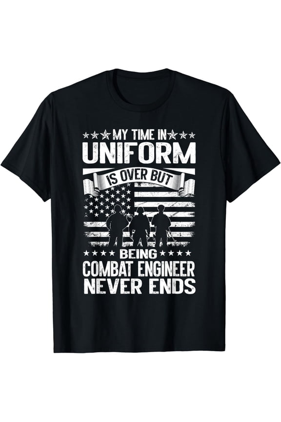 Combat Engineer Veteran Engineering Veteran's Day T-Shirt