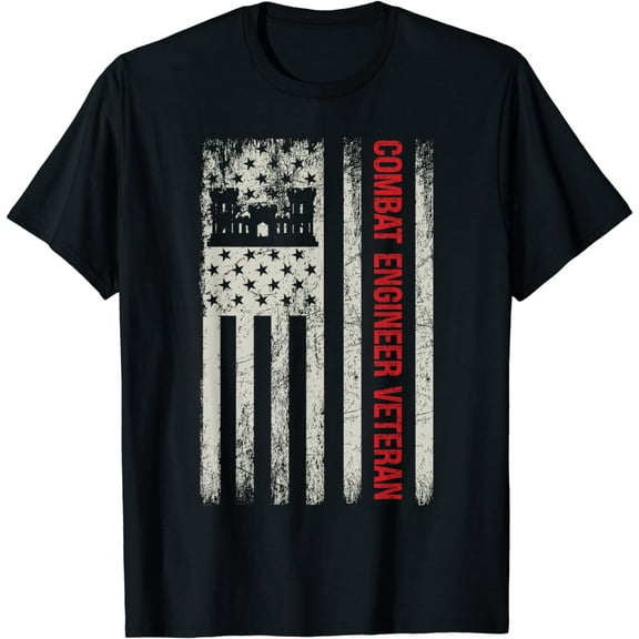 Combat Engineer Veteran Engineering Veteran's Day T-Shirt