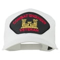 thumbnail image 1 of Combat Engineer Veteran Military Patch Cap - White OSFM, 1 of 5