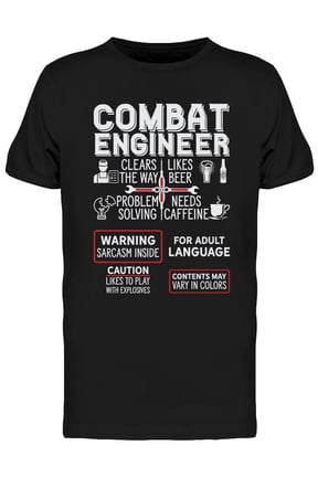 Combat Engineering T-Shirt Men -Image by Shutterstock, Male Large