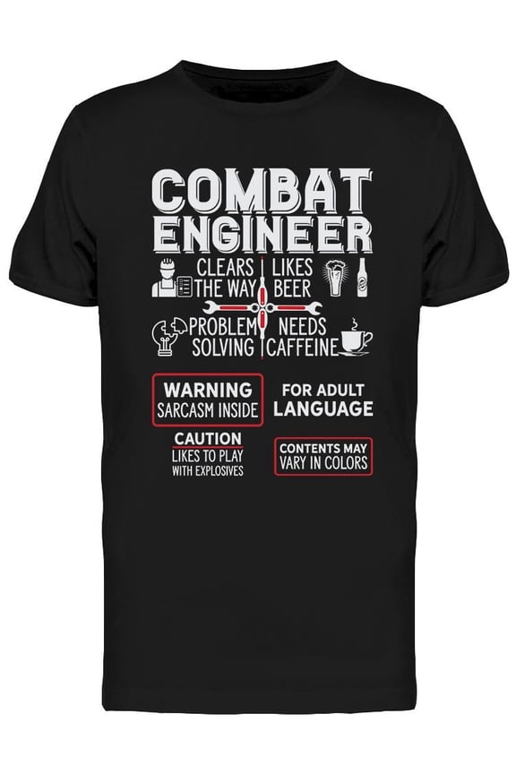 Combat Engineering T-Shirt Men -Image by Shutterstock, Male Large