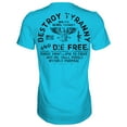 thumbnail image 1 of Destroy Tyranny And Die Free Men's T-Shirt S / Tahiti Blue, 1 of 2