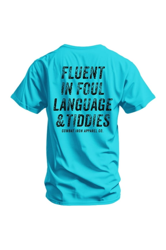 Men’s Bold Graphic T-Shirt – Athletic Fit, Tahiti Blue, Size 3XL, Soft Cotton Blend