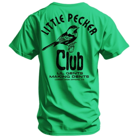 Combat Iron Men’s Graphic T-Shirt – Athletic Fit, Soft Cotton Blend – Kelly Green, Size M