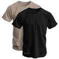 thumbnail image 1 of Combat Iron Men's Basic T-Shirt | 2 Pack Bundle M / Black / Tan, 1 of 2