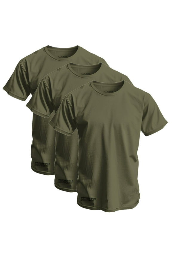 Apparel™ Men's Basic T-Shirt | 3 Bundle Pack M / Military Green / Military Green / Military Green
