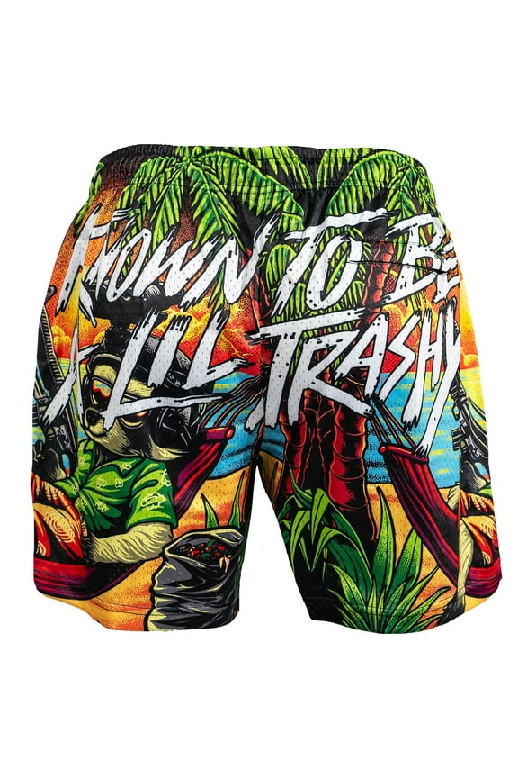 Apparel™ Men's Original Mesh Lifestyle Shorts | 5" S / Lil' Trashy Racoon