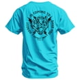 thumbnail image 1 of Combat Iron Nobody Is Coming To Save You Men's Athletic Graphic T-Shirt, Tahiti Blue, 2XL, 1 of 2