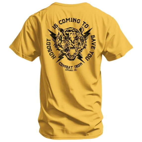 Nobody Is Coming To Save You Men's T-Shirt L / Yellow