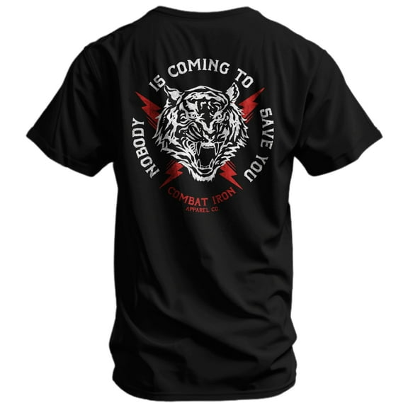 Nobody Is Coming To Save You Men's T-Shirt Xl / Black