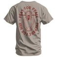 thumbnail image 1 of Combat Iron Pray For Peace. Prepare For War. Men's T-Shirt 2Xl / Tan, 1 of 4