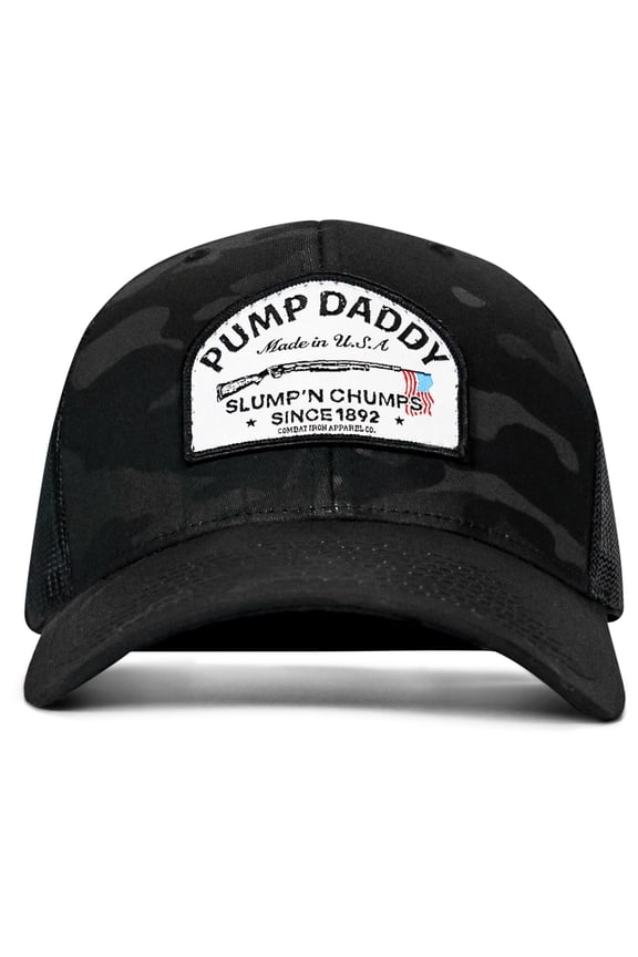 Apparel™ Pump Daddy Slump'n Chumps Original Patch Snapback Black Multicam / Black