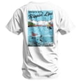 thumbnail image 1 of Combat Iron Spread'n Hips, Rippin' Lips Fishing Club Men's T-Shirt S / White, 1 of 4