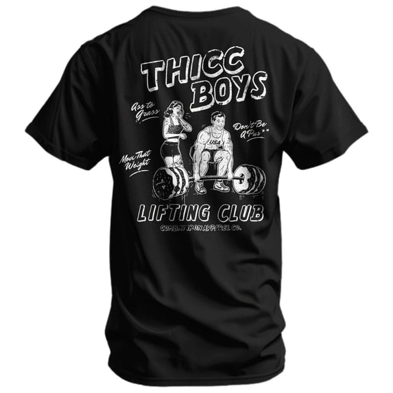Combat Iron Thicc Boys Workout Club Men's T-Shirt 3Xl / Black
