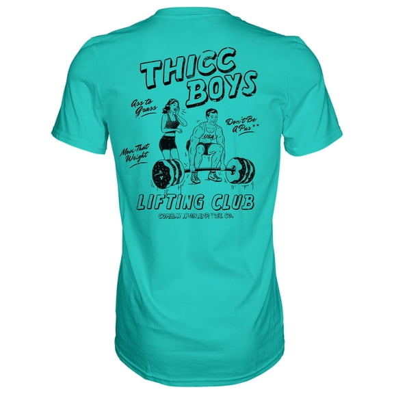 Combat Iron Thicc Boys Workout Club Men's T-Shirt 3Xl / Tahiti Blue