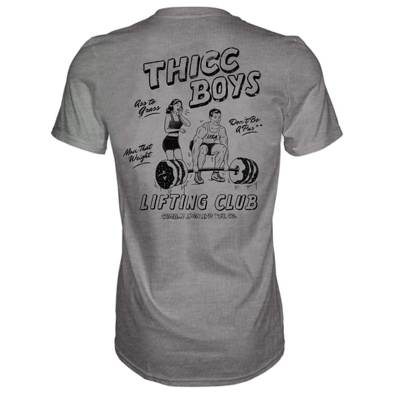 Combat Iron Thicc Boys Workout Club Men's T-Shirt M / Gray