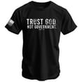 thumbnail image 1 of Combat Iron Trust God. Not Government. Men's T-Shirt 3Xl / Black, 1 of 4