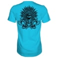 thumbnail image 1 of Warrior Spirit Indian Head Men's T-Shirt 3Xl / Tahiti Blue, 1 of 2