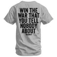 thumbnail image 1 of Combat Iron Men’s Win the War You Tell Nobody About Graphic T-Shirt – Athletic Fit, Cotton Blend, Pre-Shrunk – 3Xl / Gray, 1 of 2