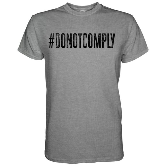 Combat Iron donotcomply Men's T-Shirt 2Xl / Gray