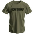 thumbnail image 1 of Combat Iron donotcomply Men's T-Shirt 3Xl / Military Green, 1 of 2