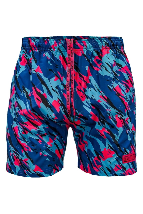 Men's Performance Training Shorts V3, 5.5" Inseam Athletic Workout Shorts with Stretch Fabric, Retro Tiger Striped Camo, 2X-Large