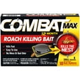 thumbnail image 1 of Combat Max 12 Month Roach Killing Bait, Small Roach Bait Station, Child-Resistant, 18 Count, 1 of 12