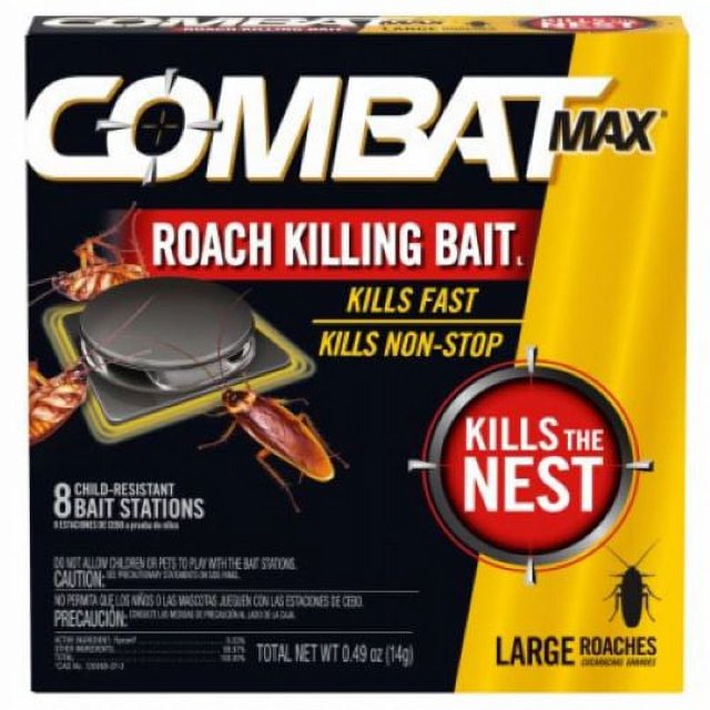 Combat Max 51913 8-Count Pack of Superbait Roach Bait Pest Control ...