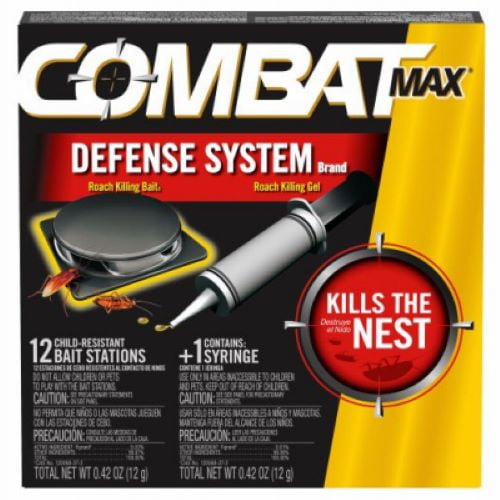 Combat Max 51962 12-Count Pack of Superbait Roach Pest Control Baits