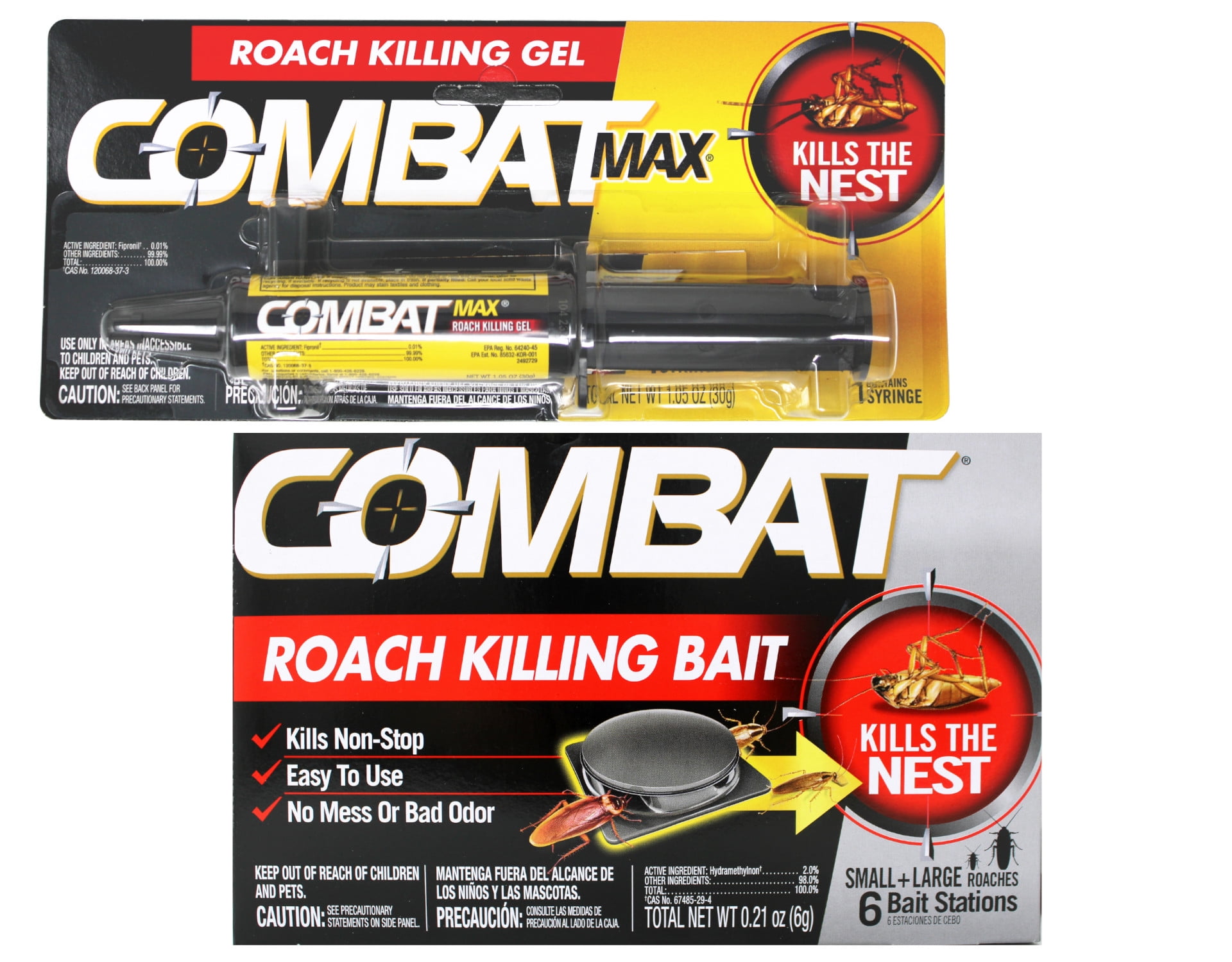 Combat Max Roach Killing Gel for Indoor and Outdoor Use, 1 Combat Max Roach Killing Gel for Indoor and Outdoor Use, 1