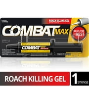 Combat Max Roach Killing Gel for Indoor and Outdoor Use, 1 Syringe, 1.05 Ounces