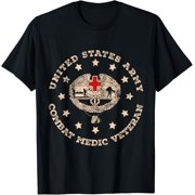 Combat Medic Medical Military Vintage Flag T-Shirt