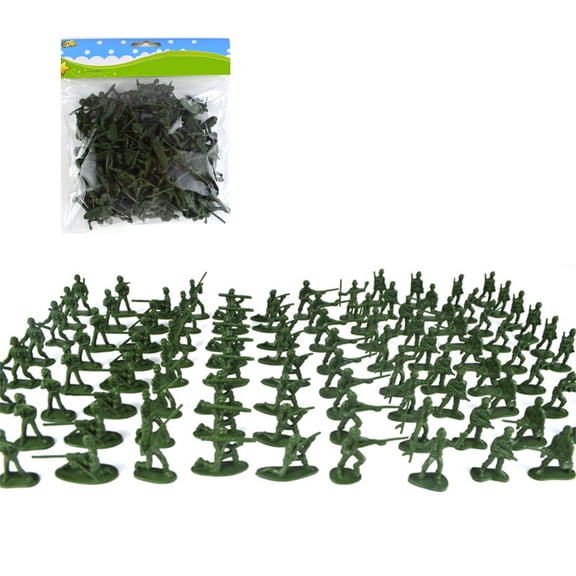 Combat Men Playset 100Pieces/Bag Kids Toy Soldiers Figure Playset Education Figurine Combat Men for Imaginative Pretend Play