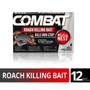 Combat Roach Killing Bait Stations for Small and Large Roaches, 12 Count