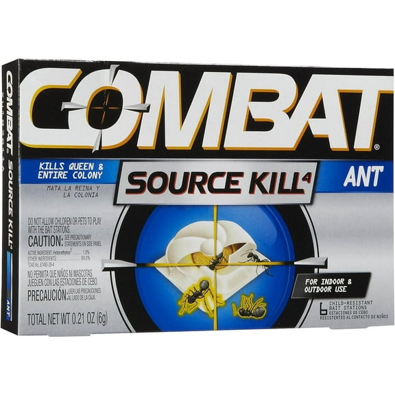 Combat Ant Bait Source Kill - Child-Resistant Bait - 6 Stations