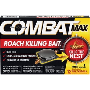 Combat Source Kill Max R1 Roach Bait - Child-Resistant, Indoor Use - 12 Count